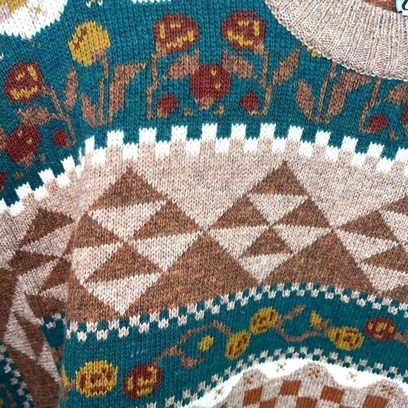 Cer Triko Mens Sweater Size Large Vintage Shetland Wool Crew Neck Long Sleeve - Picture 3 of 13